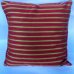 Red and Gold Royal Pillow/Lobby Plush Satin Throw Pillow